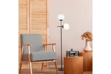 Gulvlampe Ranpal Sort - Sort - Belysning - Lamper & indendørsbelysning - Gulvlampe & standerlampe - Toarmet gulvlampe