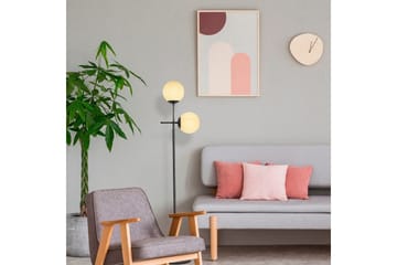 Gulvlampe Ranpal Sort - Sort - Belysning - Lamper & indendørsbelysning - Gulvlampe & standerlampe - Toarmet gulvlampe