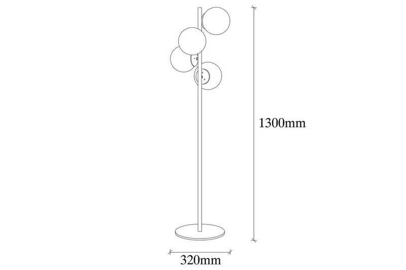 Gulvlampe Rysta Rany - Guld - Belysning - Lamper & indendørsbelysning - Soveværelse lampe