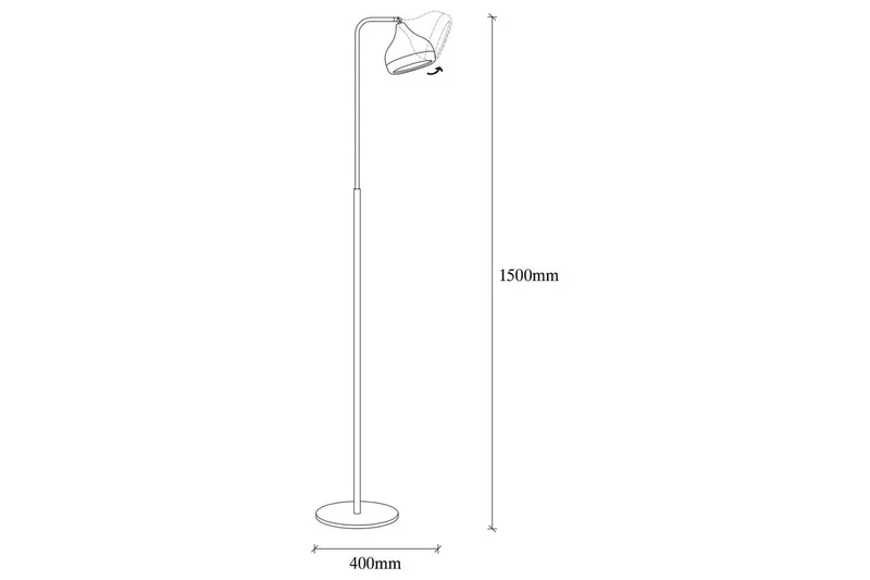 Gulvlampe Soodx Sort / Kobber - Kobber/Sort - Belysning - Lamper & indendørsbelysning - Soveværelse lampe