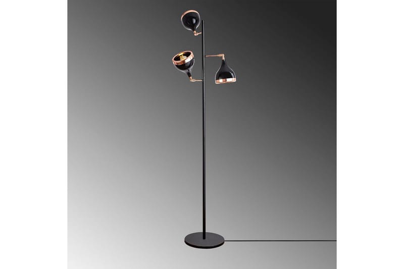 Gulvlampe Soodx Sort / Kobber - Kobber/Sort - Belysning - Lamper & indendørsbelysning - Soveværelse lampe