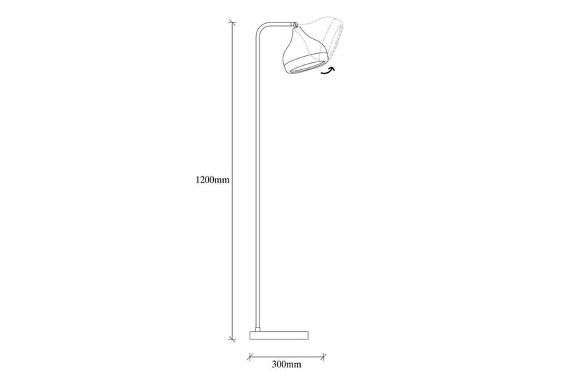 Gulvlampe Soodx Sort / Kobber - Kobber/Sort - Belysning - Lamper & indendørsbelysning - Soveværelse lampe