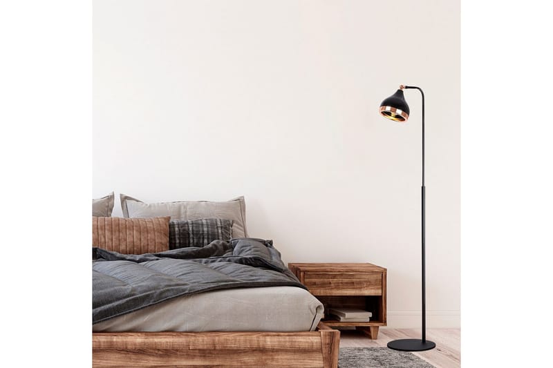 Gulvlampe Soodx Sort / Kobber - Kobber/Sort - Belysning - Lamper & indendørsbelysning - Soveværelse lampe