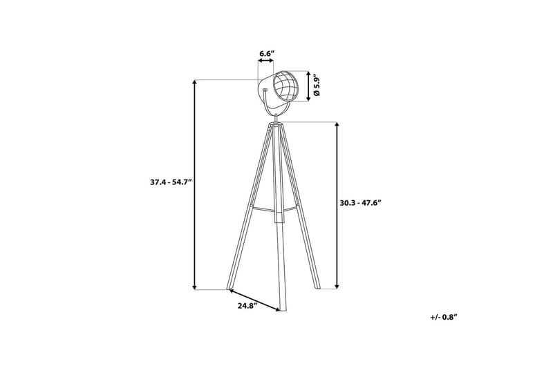 Alzette Gulvlampe 143 cm - Hvid - Soveværelse lampe - Stuelampe - Gulvlampe & standerlampe