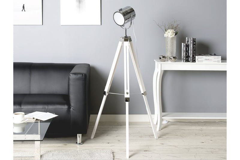 Alzette Gulvlampe 143 cm, Hvid