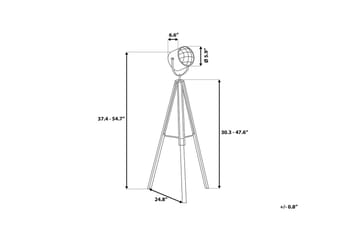 Alzette Gulvlampe 143 cm - Hvid - Belysning - Lamper & indendørsbelysning - Gulvlampe & standerlampe