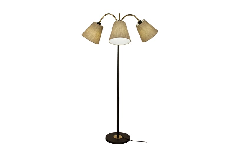 Aneta Ljusdal Gulvlampe 140 cm - Aneta Lighting - Stuelampe - Gulvlampe & standerlampe - Soveværelse lampe - Trearmet gulvlampe