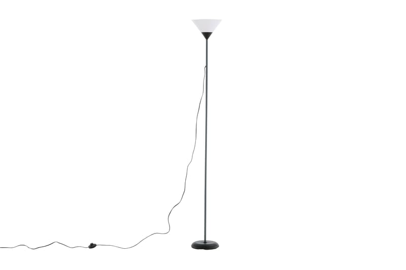 Bawang Gulvlampe - Glas/Mørkegrå/Hvid - Soveværelse lampe - Stuelampe - Uplight gulvlampe - Gulvlampe & standerlampe