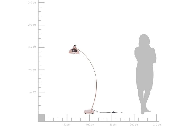 Dintel Gulvlampe 155 cm - Kobber - Soveværelse lampe - Stuelampe - Gulvlampe & standerlampe