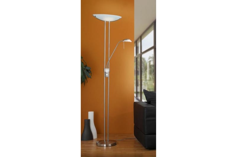 Eglo Gulvlampe 180 cm - Nickel/Satin - Uplight gulvlampe - Stuelampe - Gulvlampe & standerlampe - Soveværelse lampe