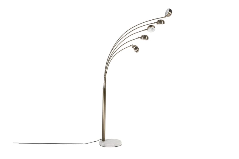 Flinders Gulvlampe 210 cm - Guld - Soveværelse lampe - Stuelampe - Femarmet gulvlampe - Gulvlampe & standerlampe