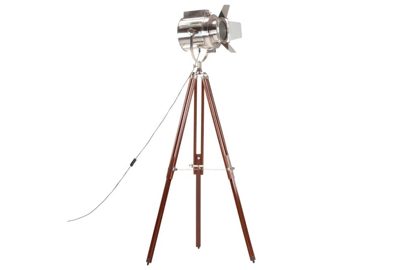 Gulvlampe Med Trefod 180 cm Massivt Mangotræ - Belysning - Lamper & indendørsbelysning - Gulvlampe & standerlampe