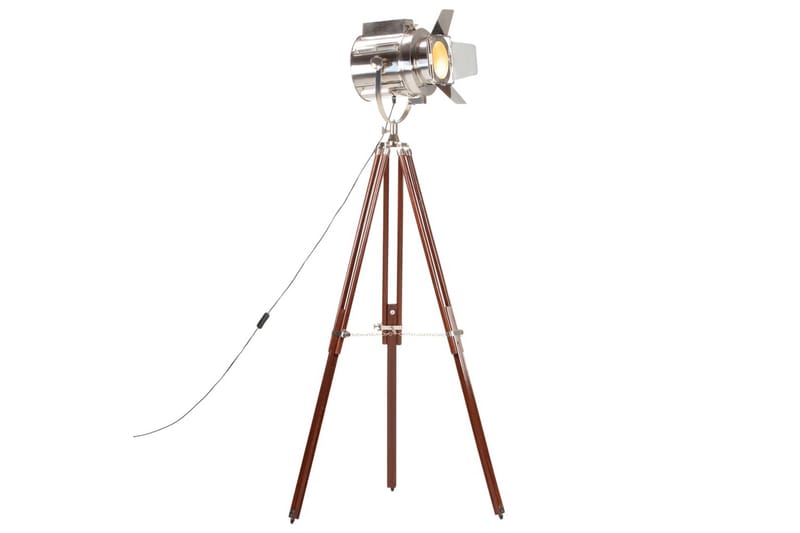 Gulvlampe Med Trefod 180 cm Massivt Mangotræ - Belysning - Lamper & indendørsbelysning - Gulvlampe & standerlampe