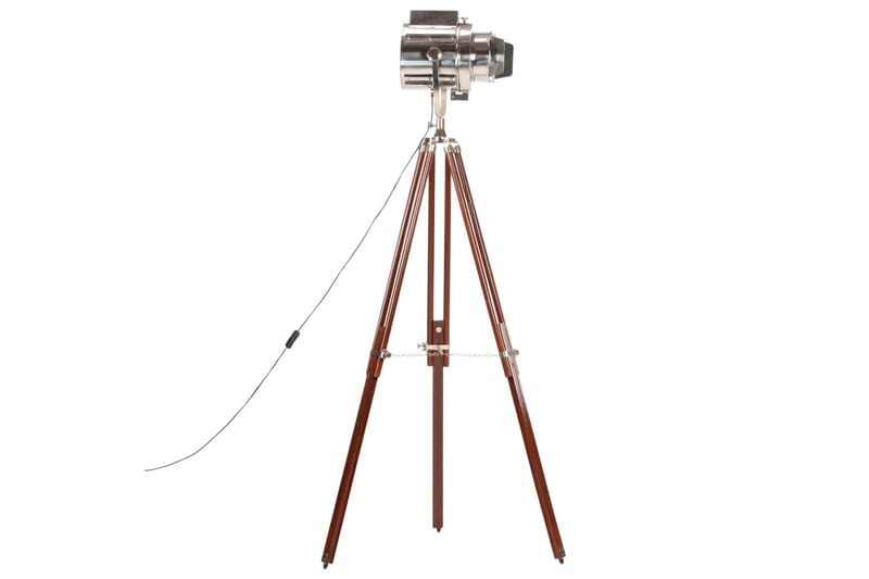 Gulvlampe Med Trefod 180 cm Massivt Mangotræ - Belysning - Lamper & indendørsbelysning - Gulvlampe & standerlampe