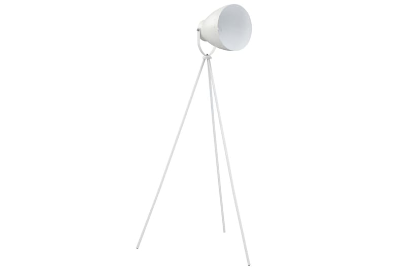 Gulvlampe Med Trefod E27 Metal Hvid - Hvid - Soveværelse lampe - Stuelampe - Gulvlampe & standerlampe