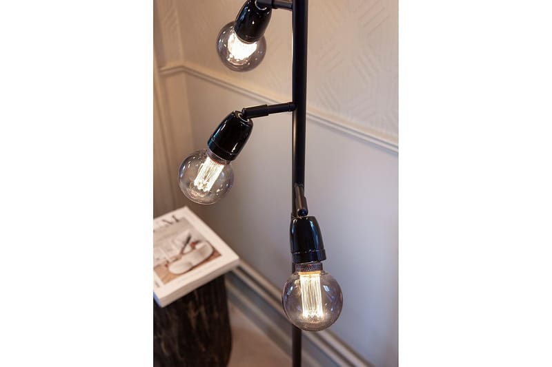 Halo Design Gulvlampe - Soveværelse lampe - Stuelampe - Femarmet gulvlampe - Gulvlampe & standerlampe