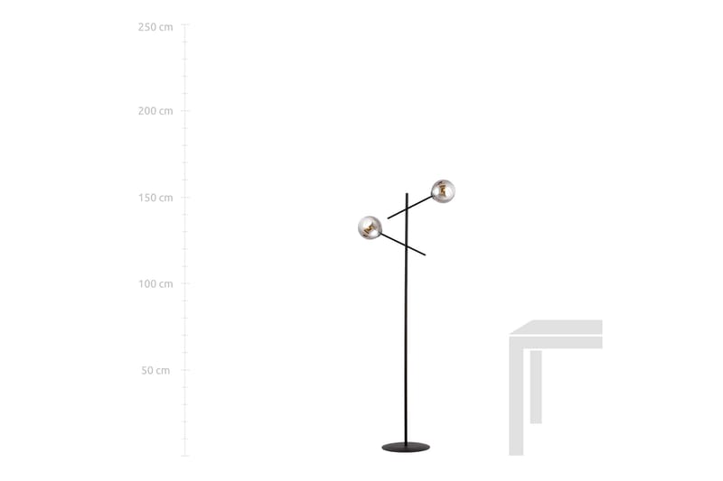 Linear Lp2 gulvlampe Sort - Scandinavian Choice - Stuelampe - Gulvlampe & standerlampe - Soveværelse lampe