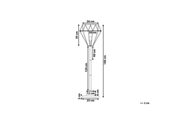 Mooni Gulvlampe 160 cm - Messing - Belysning - Lamper & indendørsbelysning - Gulvlampe & standerlampe