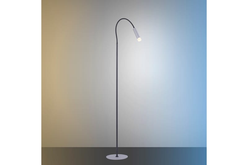 PURE-GEMIN gulvlampe, aluminium - Soveværelse lampe - Stuelampe - Gulvlampe & standerlampe