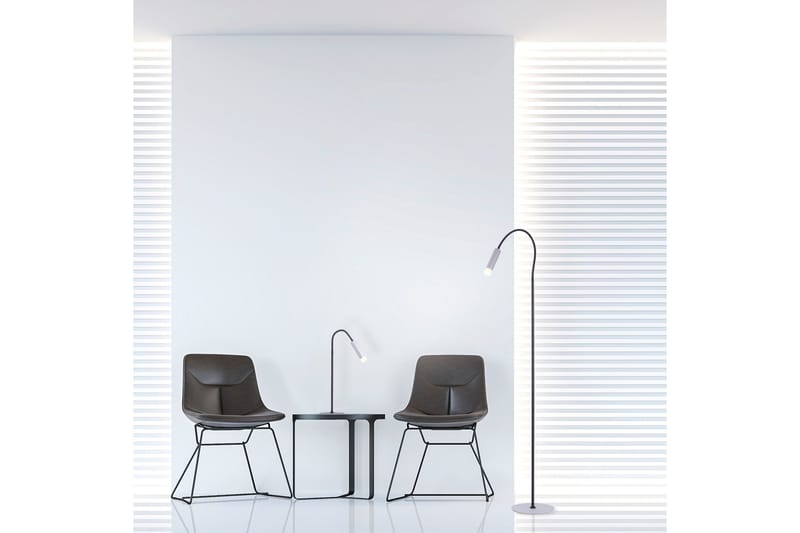 PURE-GEMIN gulvlampe, aluminium - Belysning - Lamper & indendørsbelysning - Gulvlampe & standerlampe