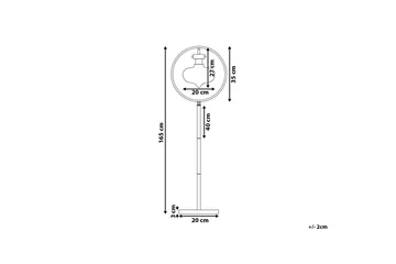 Severn Gulvlampe 165 cm - Guld - Belysning - Lamper & indendørsbelysning - Gulvlampe & standerlampe