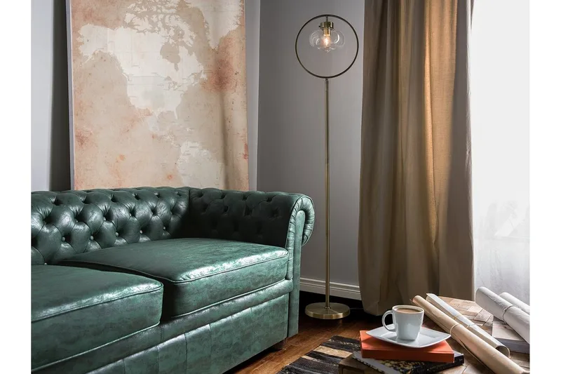 Severn Gulvlampe 165 cm - Guld - Belysning - Lamper & indendørsbelysning - Gulvlampe & standerlampe