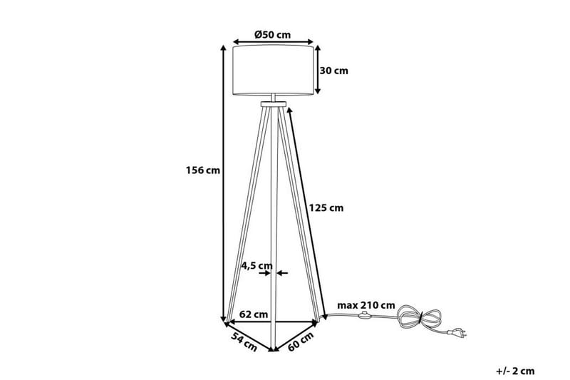 Stiletto Gulvlampe 156 cm - Sort - Belysning - Lamper & indendørsbelysning - Gulvlampe & standerlampe