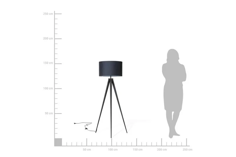 Stiletto Gulvlampe 156 cm - Sort - Belysning - Lamper & indendørsbelysning - Gulvlampe & standerlampe