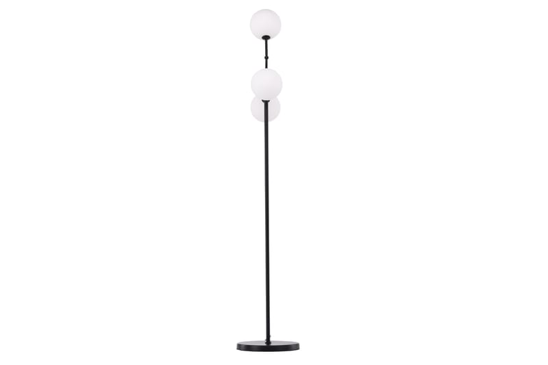 Marsan Gulvlampe 160 cm - Sort - Belysning - Lamper & indendørsbelysning - Gulvlampe & standerlampe - Trearmet gulvlampe