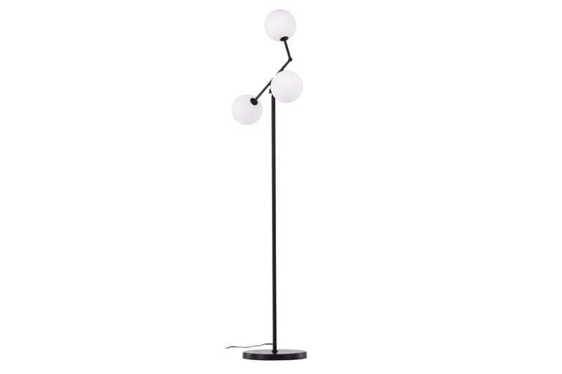 Marsan Gulvlampe 160 cm - Sort - Belysning - Lamper & indendørsbelysning - Gulvlampe & standerlampe - Trearmet gulvlampe