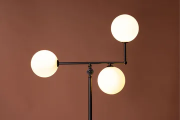 Marsan Gulvlampe 160 cm - Sort - Belysning - Lamper & indendørsbelysning - Gulvlampe & standerlampe - Trearmet gulvlampe