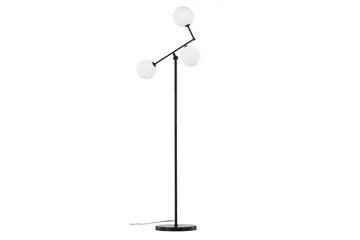 Marsan Gulvlampe 160 cm - Sort - Belysning - Lamper & indendørsbelysning - Gulvlampe & standerlampe - Trearmet gulvlampe