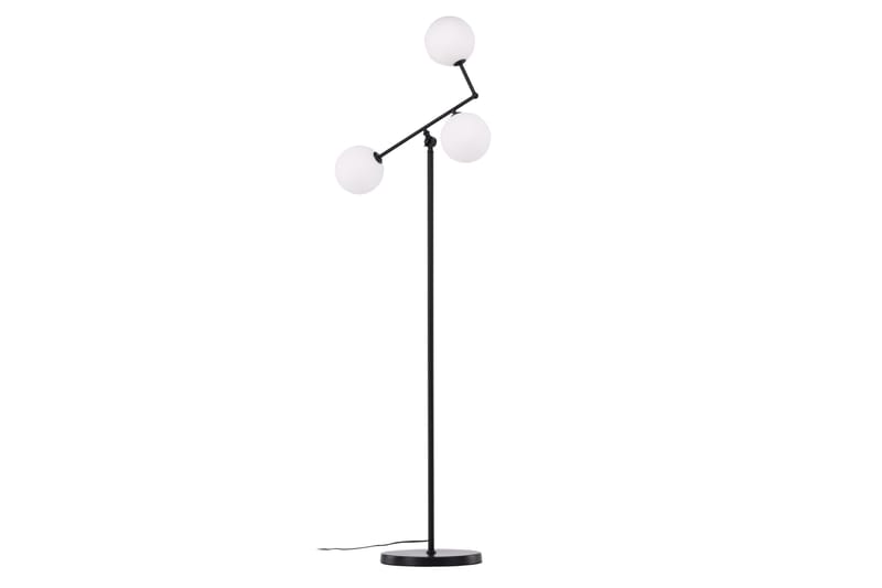 Marsan Gulvlampe 160 cm - Sort - Belysning - Lamper & indendørsbelysning - Gulvlampe & standerlampe - Trearmet gulvlampe