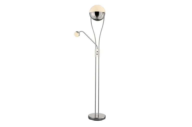 Trio Chris Gulvlampe LED, Krom