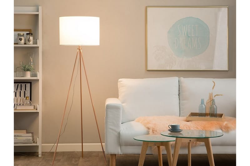 Vistula Gulvlampe 148 cm - Hvid - Belysning - Lamper & indendørsbelysning - Gulvlampe & standerlampe