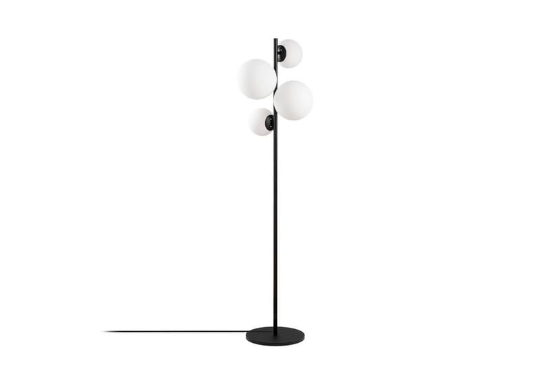 Gulvlampe Subin Sort / Hvid, Sort / Hvid