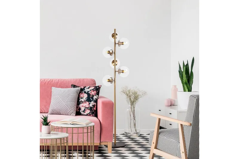 Gulvlampe Subin Vintage Transparent - Vintage Transparent - Belysning - Lamper & indendørsbelysning - Soveværelse lampe