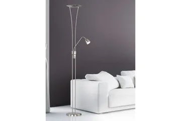 Gulvlampe TRIO Arizona Børstet stål - Børstet stål - Belysning - Lamper & indendørsbelysning - Soveværelse lampe
