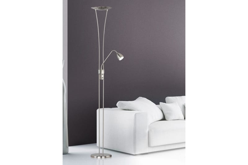 Gulvlampe TRIO Arizona Børstet stål - Børstet stål - Belysning - Lamper & indendørsbelysning - Soveværelse lampe