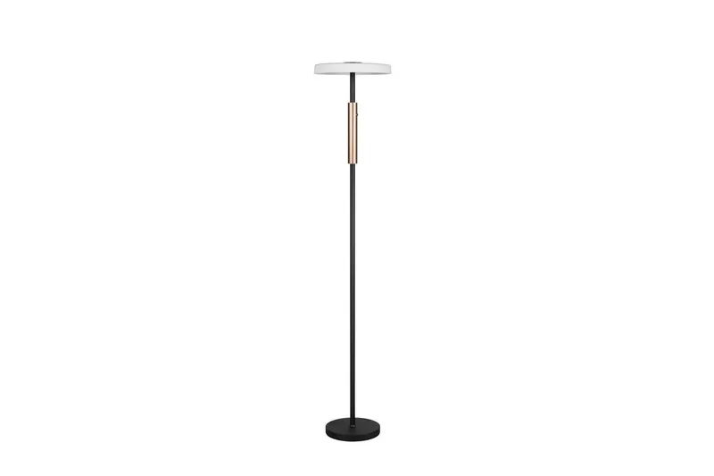 Gulvlampe TRIO Celeste Mat sort/krom/træ - Mat sort/krom/træ - Belysning - Lamper & indendørsbelysning - Soveværelse lampe