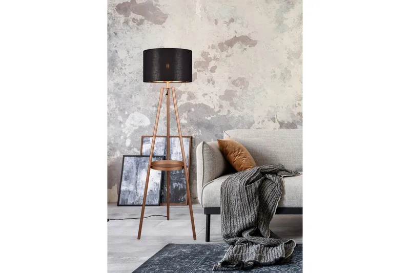 Gulvlampe TRIO Colette Kaffebrun - Kaffebrun - Belysning - Lamper & indendørsbelysning - Soveværelse lampe