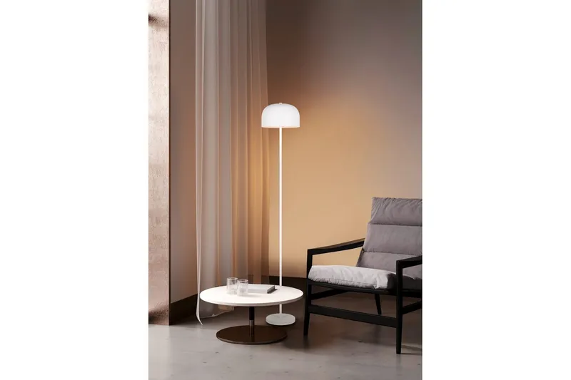 Gulvlampe TRIO Jeff Mat hvid - Mat hvid - Belysning - Lamper & indendørsbelysning - Soveværelse lampe