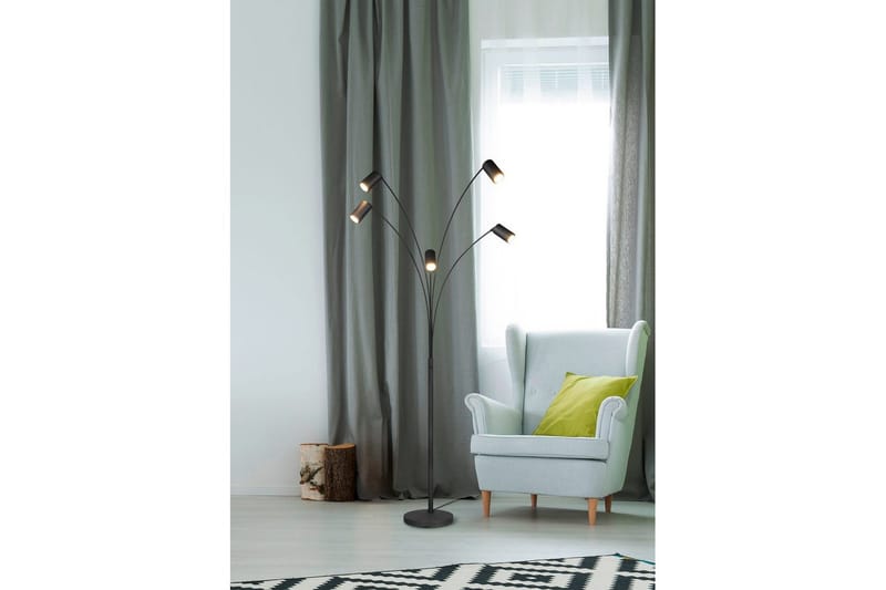Gulvlampe TRIO Marley Matsort - Matsort - Belysning - Lamper & indendørsbelysning - Soveværelse lampe
