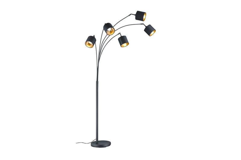 Gulvlampe TRIO Tommy Bøjet Matsort - Matsort - Belysning - Lamper & indendørsbelysning - Soveværelse lampe
