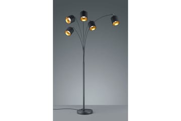 Gulvlampe TRIO Tommy Bøjet Matsort - Matsort - Belysning - Lamper & indendørsbelysning - Soveværelse lampe
