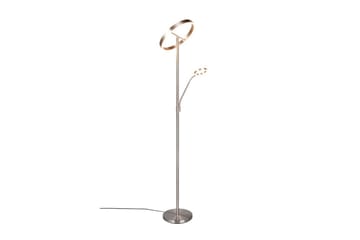 Gulvlampe TRIO Willis Børstet stål - Børstet stål - Belysning - Lamper & indendørsbelysning - Gulvlampe & standerlampe - Toarmet gulvlampe