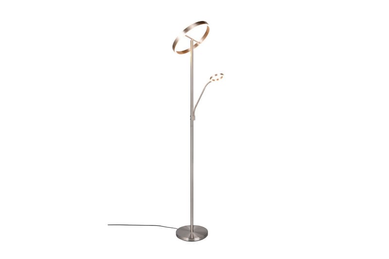 Gulvlampe TRIO Willis Børstet stål - Børstet stål - Belysning - Lamper & indendørsbelysning - Soveværelse lampe