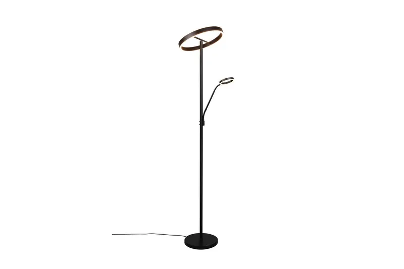 Gulvlampe TRIO Willis Matsort, Matsort