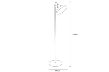 Gulvlampe Zinra Sort / Rany - 30 x 43 cm - Belysning - Lamper & indendørsbelysning - Soveværelse lampe