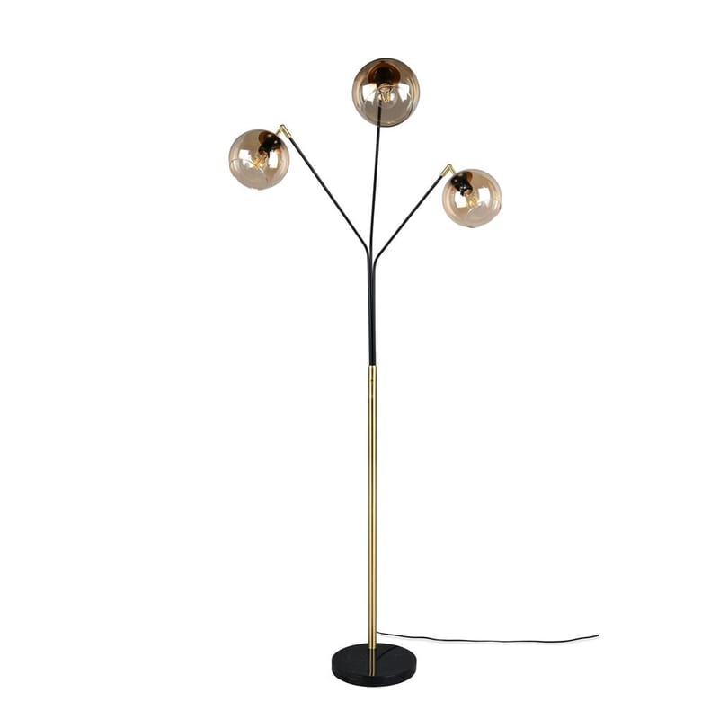 Gulvlampe Paxton - Mat sort/guld - Belysning - Lamper & indendørsbelysning - Soveværelse lampe